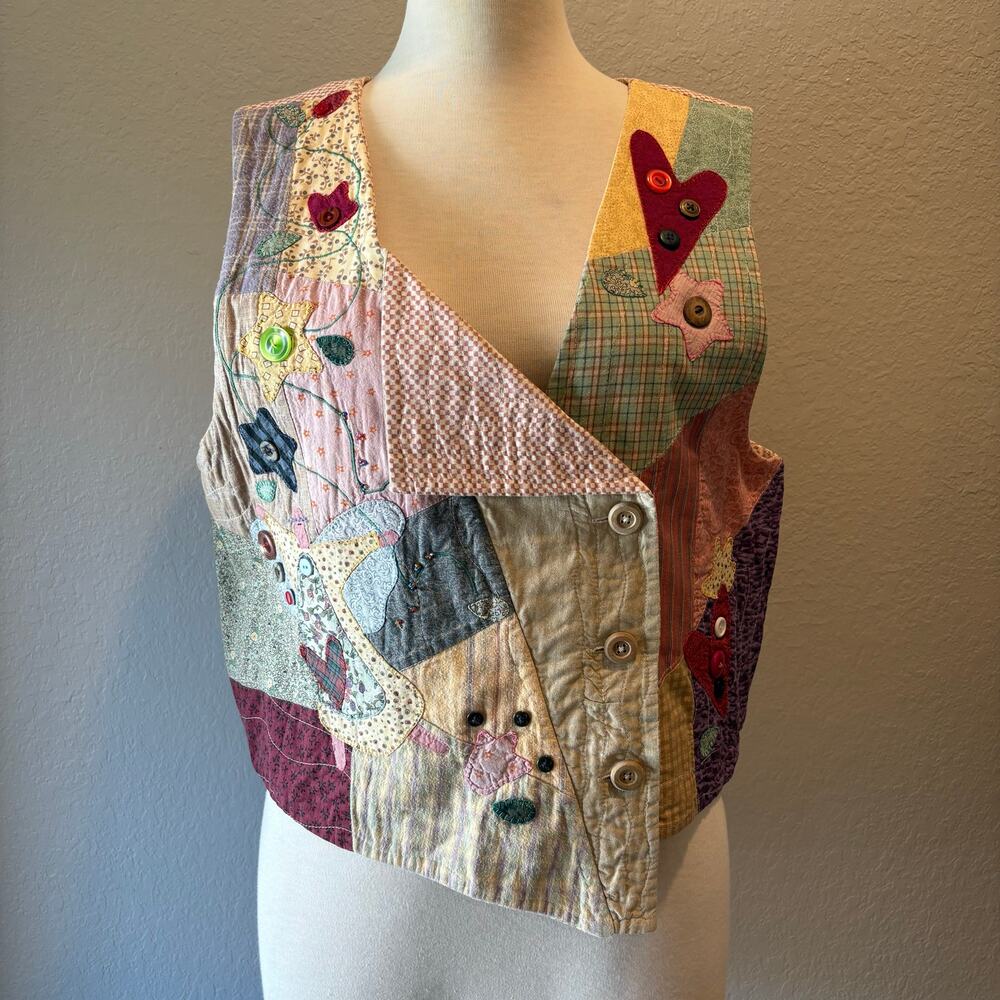 HANDMADE VINTAGE Vest made by ANNIE WIENDERSTEIN June 1999 Heritage Traditional